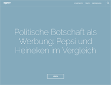 Tablet Screenshot of egner.ch